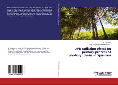 UVB radiation effect on primary process of photosynthesis in Spirulina