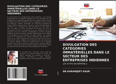 DIVULGATION DES CATÉGORIES IMMATÉRIELLES DANS LE SECTEUR DES ENTREPRISES INDIENNES