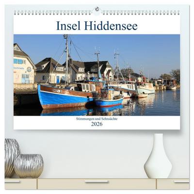 Insel Hiddensee - Stimmungen und Sehnsüchte (hochwertiger Premium Wandkalender 2026 DIN A2 quer), Kunstdruck in Hochglanz