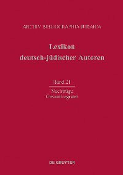 Nachträge und Gesamtregister