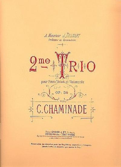 Trio no.2 op.34pour piano, violon et violoncelle