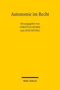 Autonomie im Recht