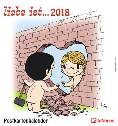 liebe ist... Postkartenkalender 2018
