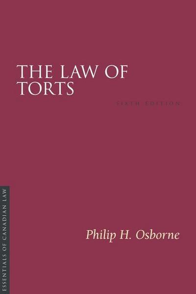 The Law of Torts, 6/E