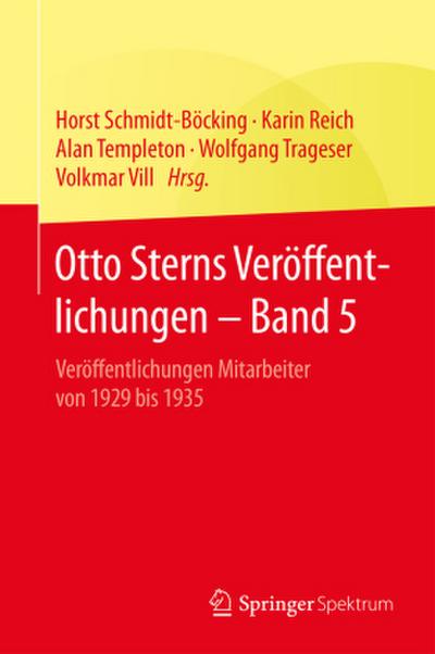 Otto Sterns Veröffentlichungen ¿ Band 5