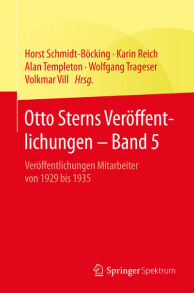 Otto Sterns Veröffentlichungen - Band 5