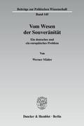 Vom Wesen der Souveränität