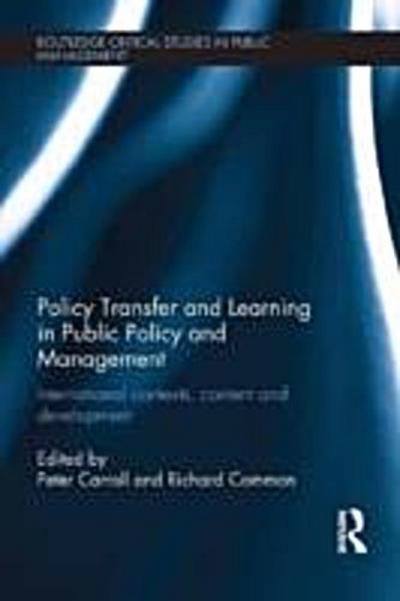 Policy Transfer and Learning in Public Policy and Management