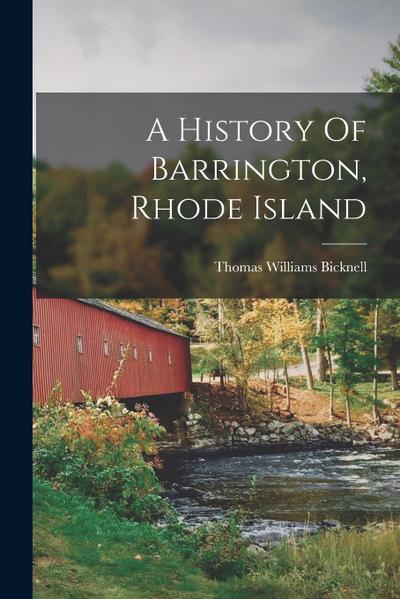 A History Of Barrington, Rhode Island