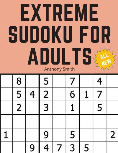 Smith, A: 3*3 Sudoku Extreme For Adults