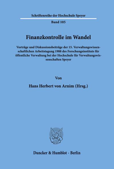 Finanzkontrolle im Wandel.
