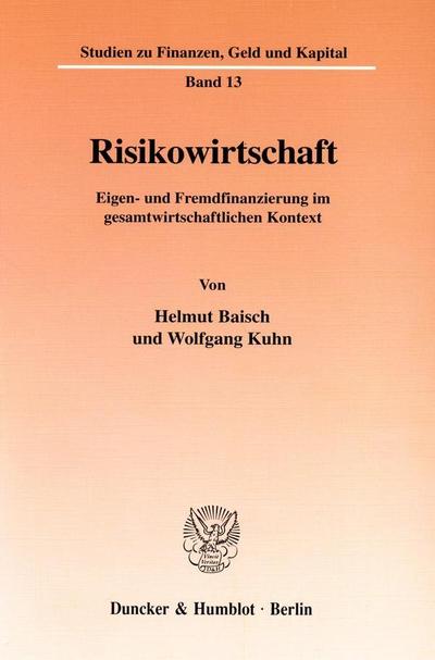 Risikowirtschaft.