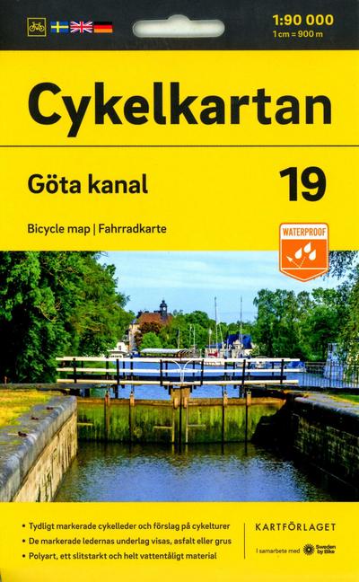 Cykelkartan Blad 19 Göta kanal 1:90000