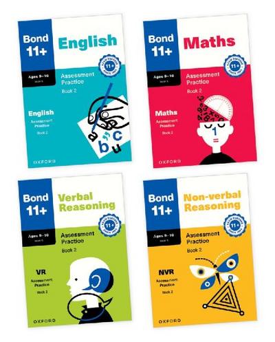 Bond 11+ Assessment Practice Papers Bundle for Age 9-10 (Book 2) | For GL Assessment 2026 & other 11 plus exams | English, Maths, Verbal Reasoning & Non-verbal Reasoning