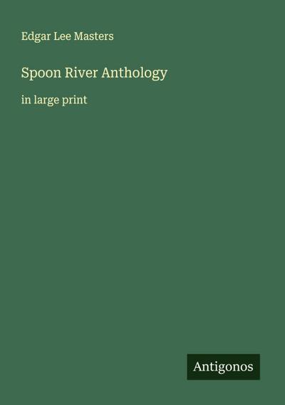 Spoon River Anthology