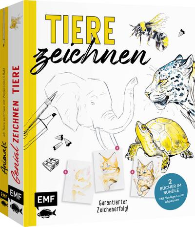 Tiere zeichnen - Das XXL-Starter-Set: Zwei Bücher im Bundle