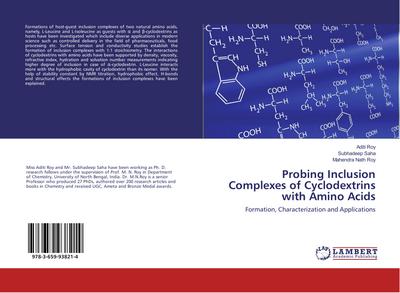 Probing Inclusion Complexes of Cyclodextrins with Amino Acids
