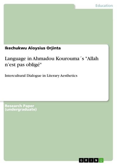 Language in Ahmadou Kourouma´s "Allah n’est pas obligé"