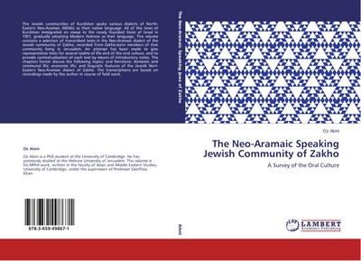 The Neo-Aramaic Speaking  Jewish Community of Zakho
