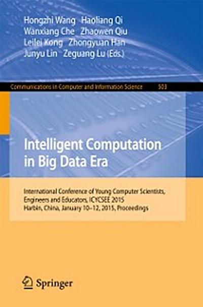 Intelligent Computation in Big Data Era