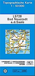 Topographische Karte Bayern Bad Neustadt a. d. Saale