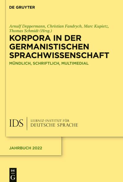 Korpora in der germanistischen Sprachwissenschaft