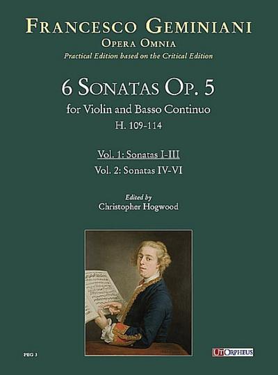 6 Sonaten op.5 Band 1 (Nr.1-3)für Violine und Bc