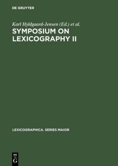 Symposium on Lexicography II