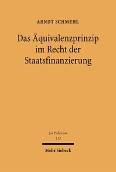 Äquivalenzprinzip im Recht der Staatsfinanzierung