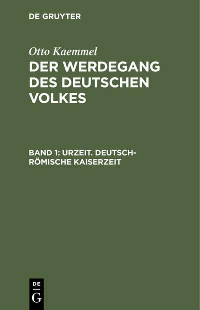 Der werdegang des deutschen volkes