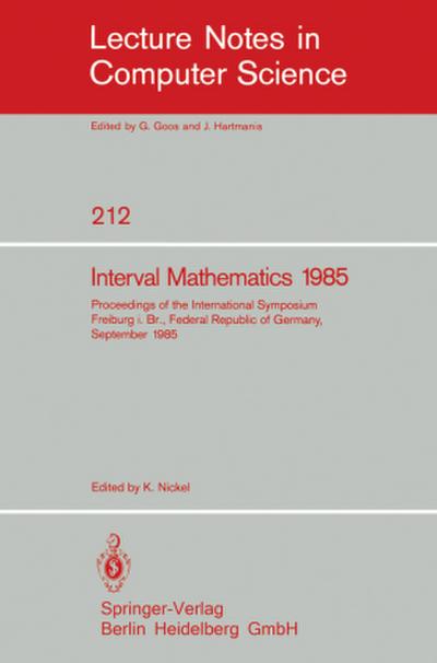 Interval Mathematics 1985