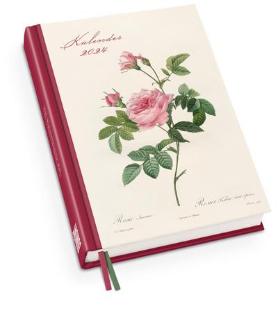 Redoutés Rosen Taschenkalender 2024 ¿ Terminplaner mit Wochenkalendarium ¿ Format 11,3 x 16,3 cm