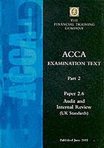 ACCA: Acca Audit and Internal Review Paper 2.6