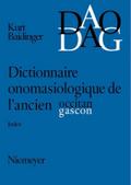Dictionnaire onomasiologique de l’ancien occ