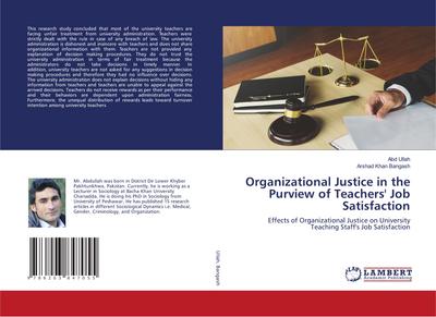 Organizational Justice in the Purview of Teachers’ Job Satisfaction