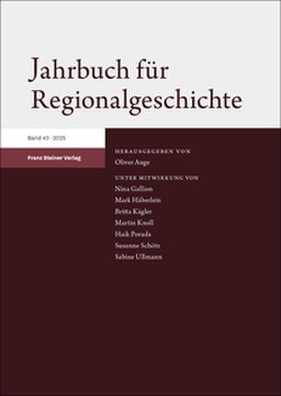 Jahrbuch für Regionalgeschichte 43