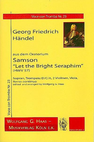 Let the bright Seraphimfür Sopran, Trompete, 2 Violinen