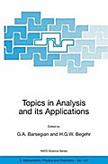 Topics in Analysis and its Applications