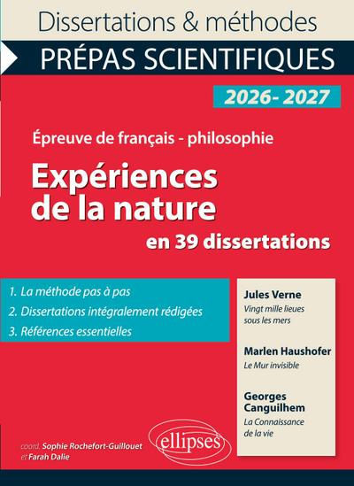 Expériences de la nature en 39 dissertations