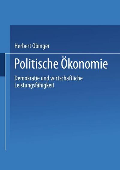 Politische Ökonomie