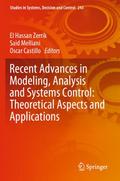 Recent Advances in Modeling, Analysis and Systems 