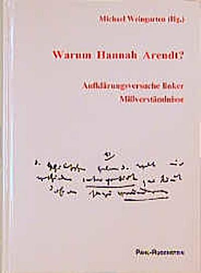 Warum Hannah Arendt? 