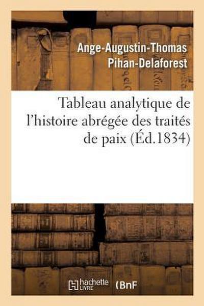Tableau Analytique de l’Histoire Abrégée Des Traités de Paix