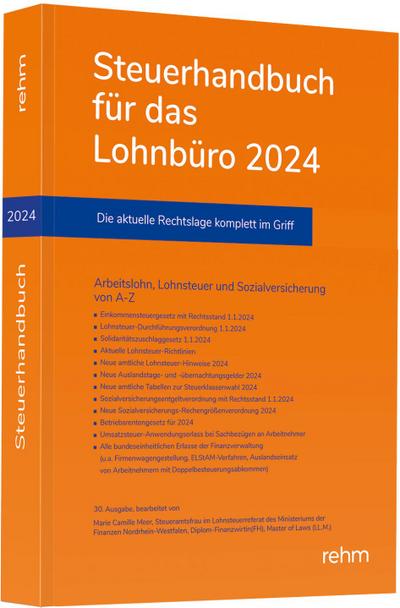 Steuerhandbuch für das Lohnbüro 2024