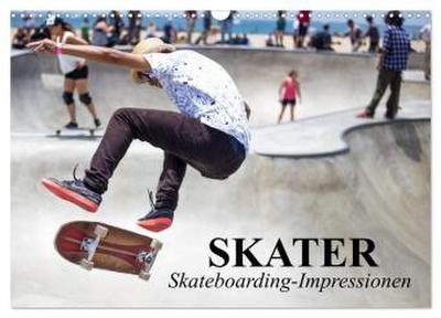 Skater. Skateboarding-Impressionen (Wandkalender 2026 DIN A3 quer), CALVENDO Monatskalender