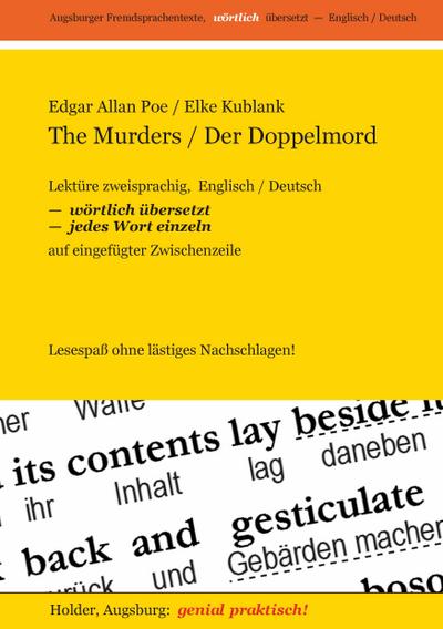 The Murders / Der Doppelmord -- Lektüre zweisprachig,  Englisch / Deutsch