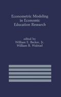 Econometric Modeling in Economic Education Researc