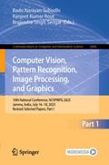 Computer Vision, Pattern Recognition, Image Processing, and Graphics