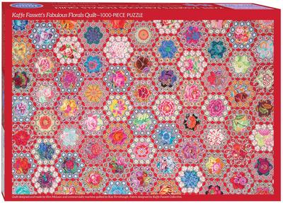Kaffe Fassett’s Fabulous Florals Quilt Jigsaw Puzzle for Adults