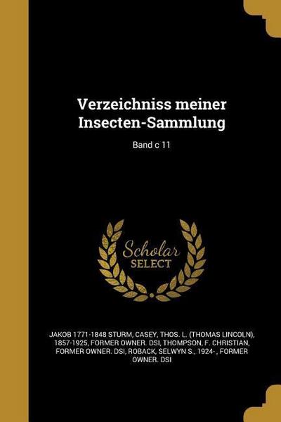 GER-VERZEICHNISS MEINER INSECT
